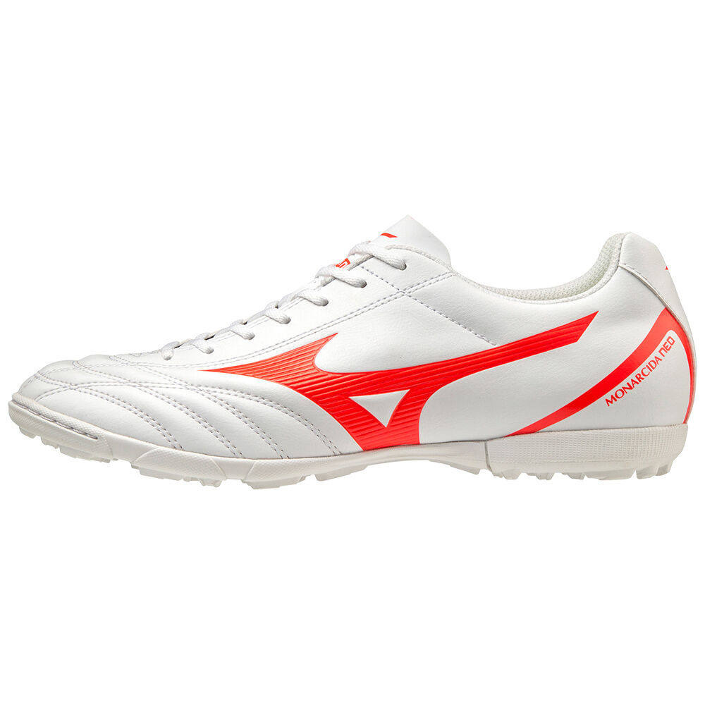 Scarpe Calcio Mizuno Monarcida Neo Select AS Uomo - Bianche/Corallo - 93785-PIQT